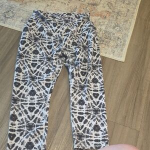 RBX Black and White Geometric Leggings